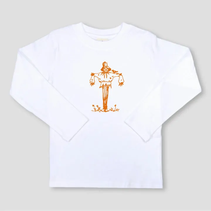 Scarecrow White Long Sleeve Tee
