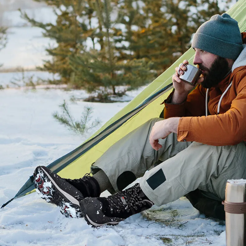 SNOWWOLF Men's Waterproof Snow Hiking Boots