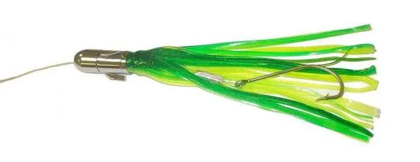 Super 6 Pack of Rigged Saltwater Spinner Head Fishing Lures