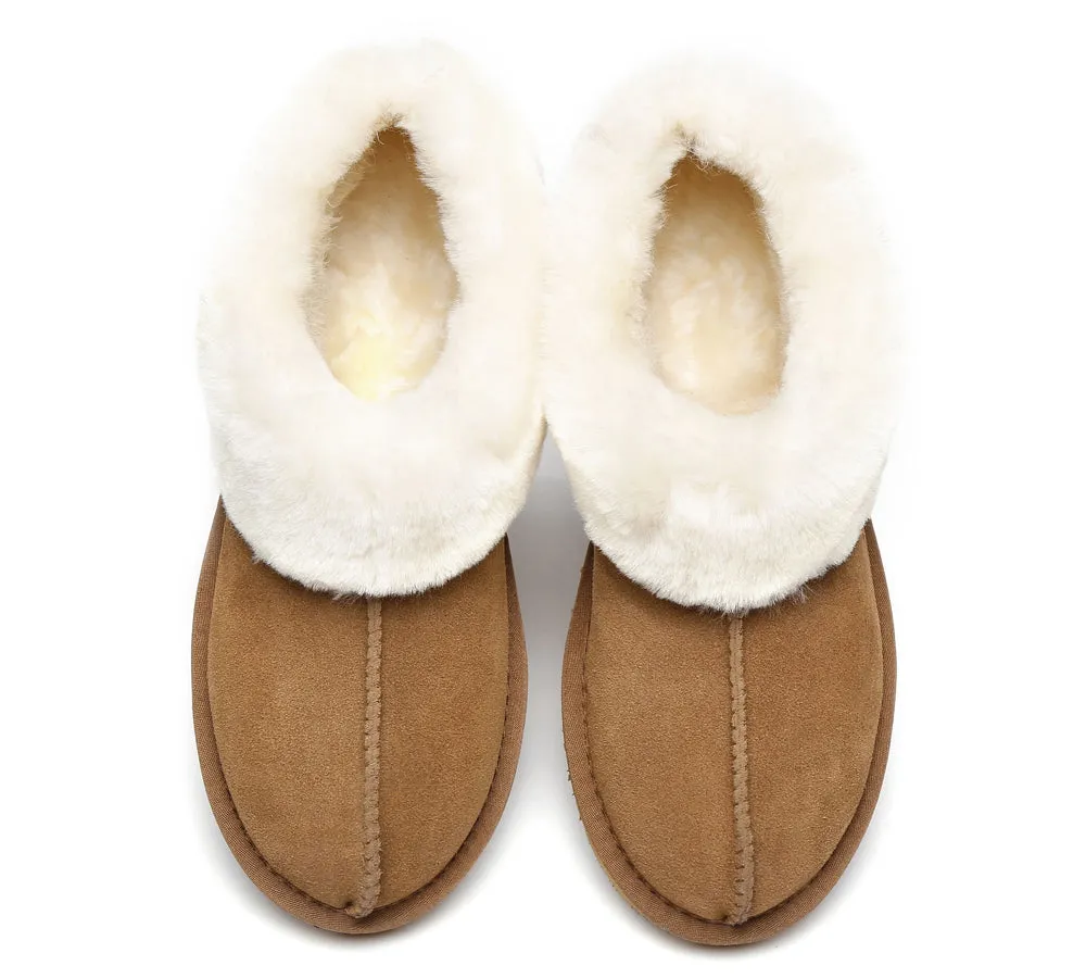 TARRAMARRA® UGG Premium Australian Sheepskin Wool Ankle Slippers Homey