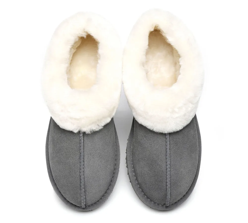 TARRAMARRA® UGG Premium Australian Sheepskin Wool Ankle Slippers Homey