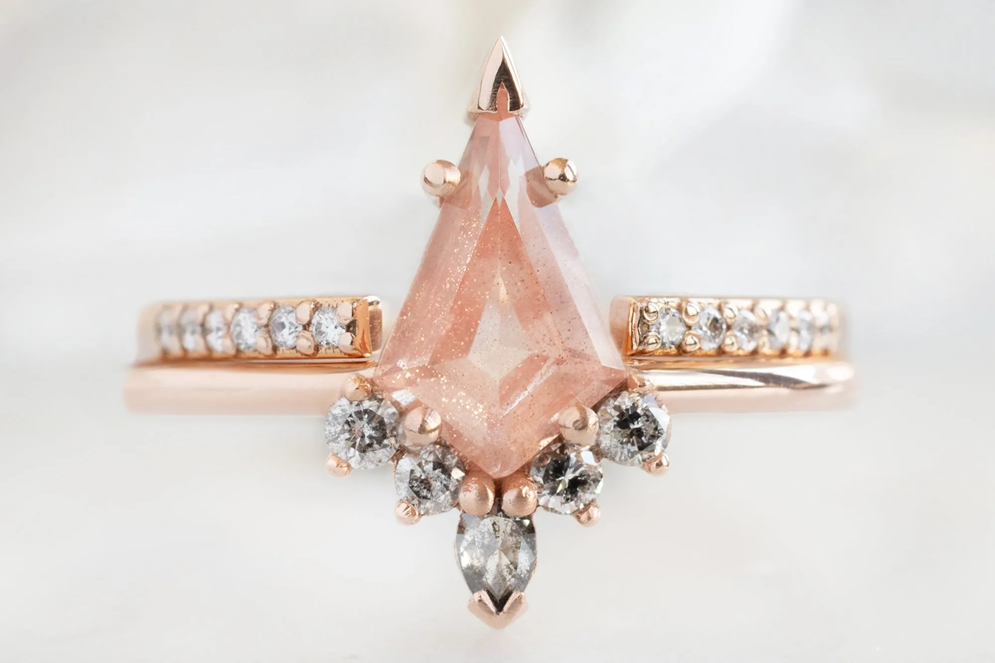 The Aster Ring with a .79ct Kite-Shaped Sunstone