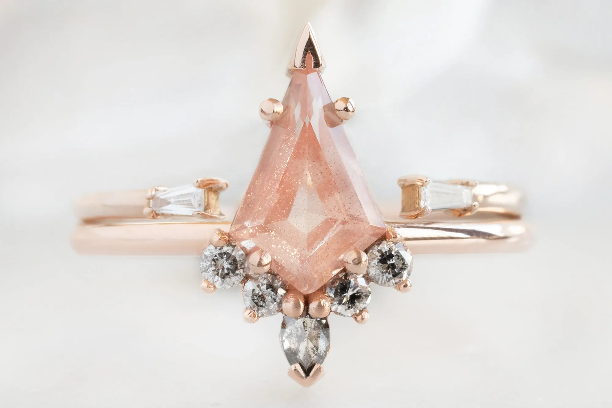 The Aster Ring with a .79ct Kite-Shaped Sunstone
