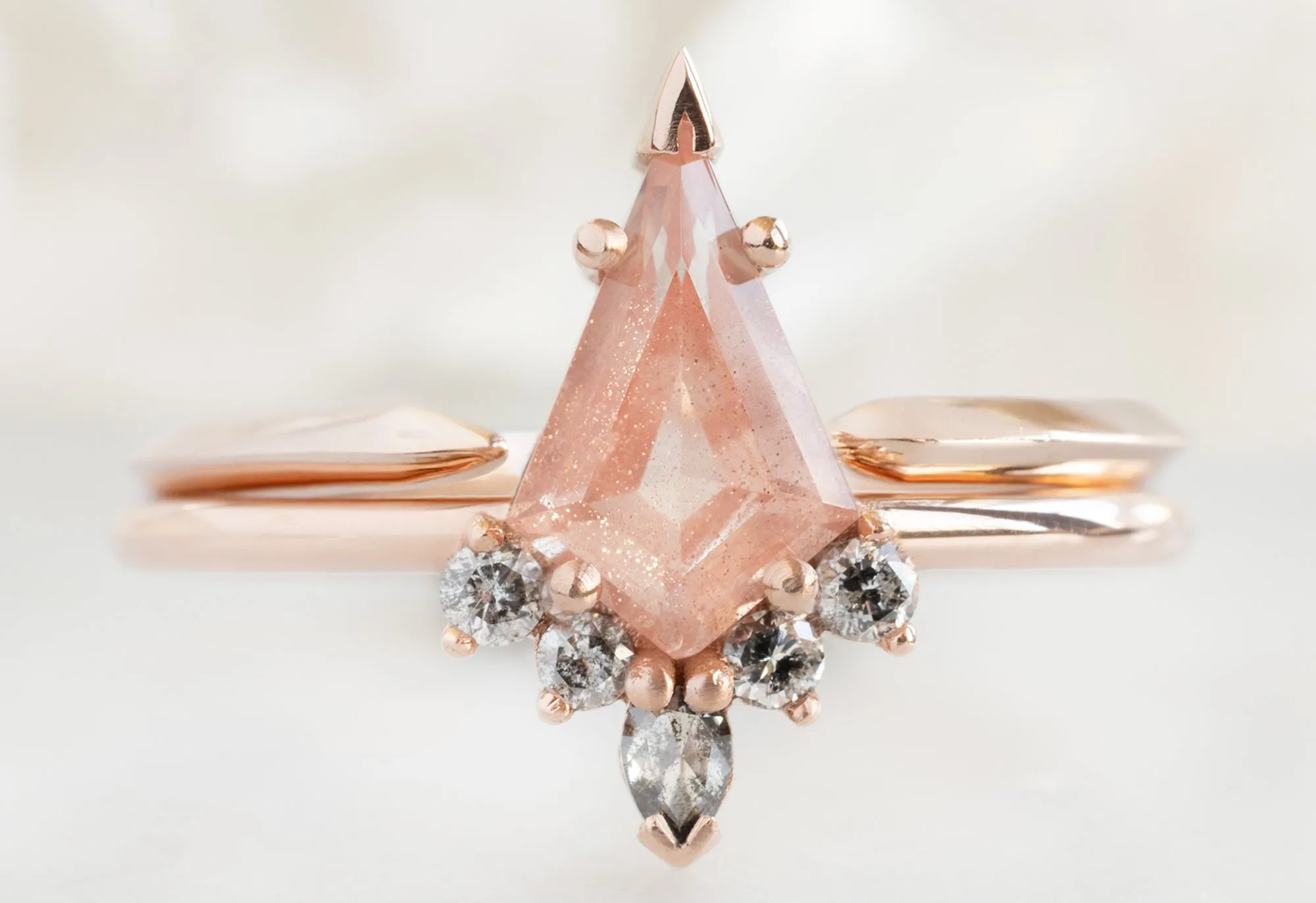 The Aster Ring with a .79ct Kite-Shaped Sunstone