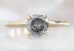 The Bryn Ring with a 1.05ct Round-Cut Salt and Pepper Diamond