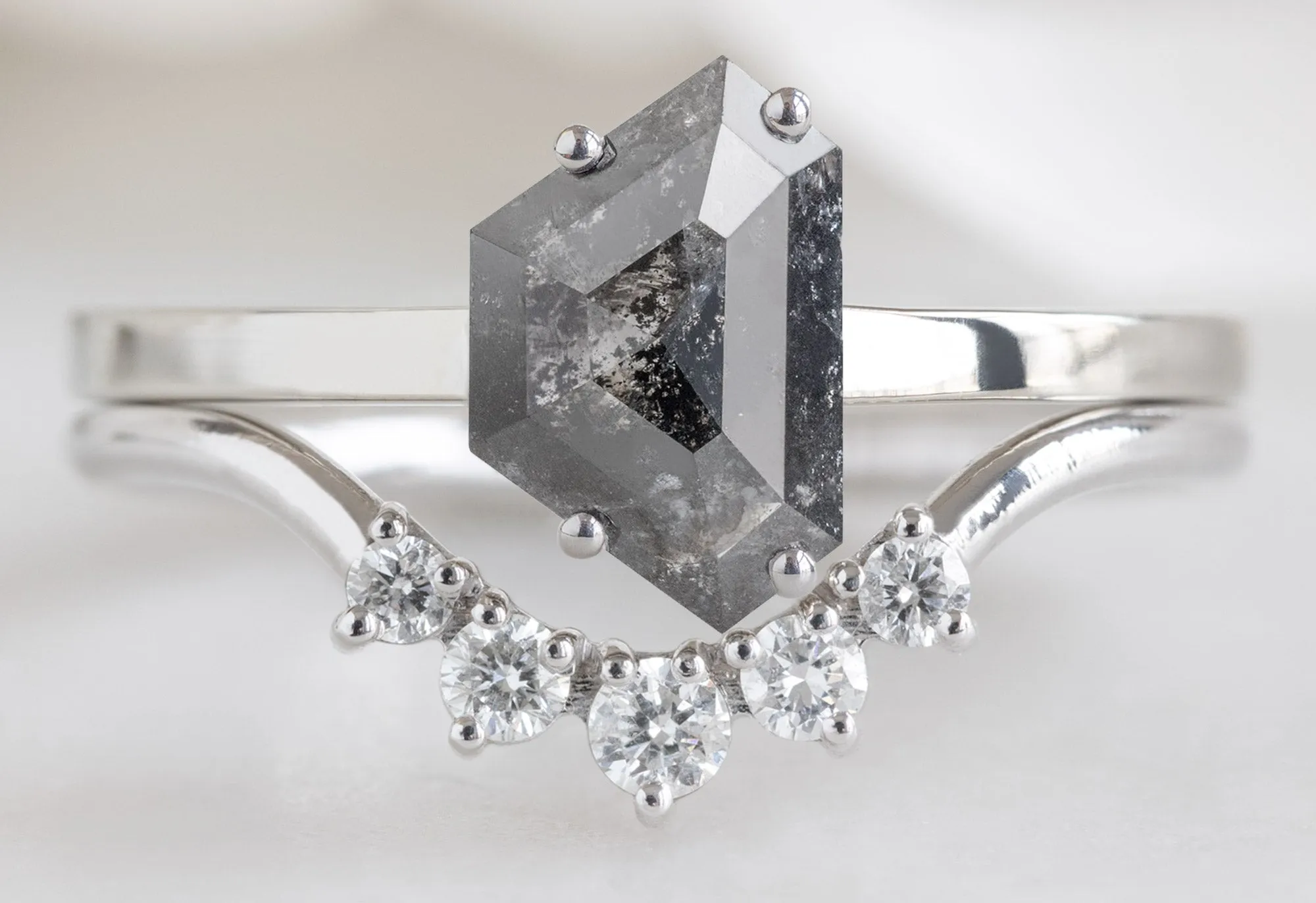 The Bryn Ring with a 1.66ct Geometric Black Diamond