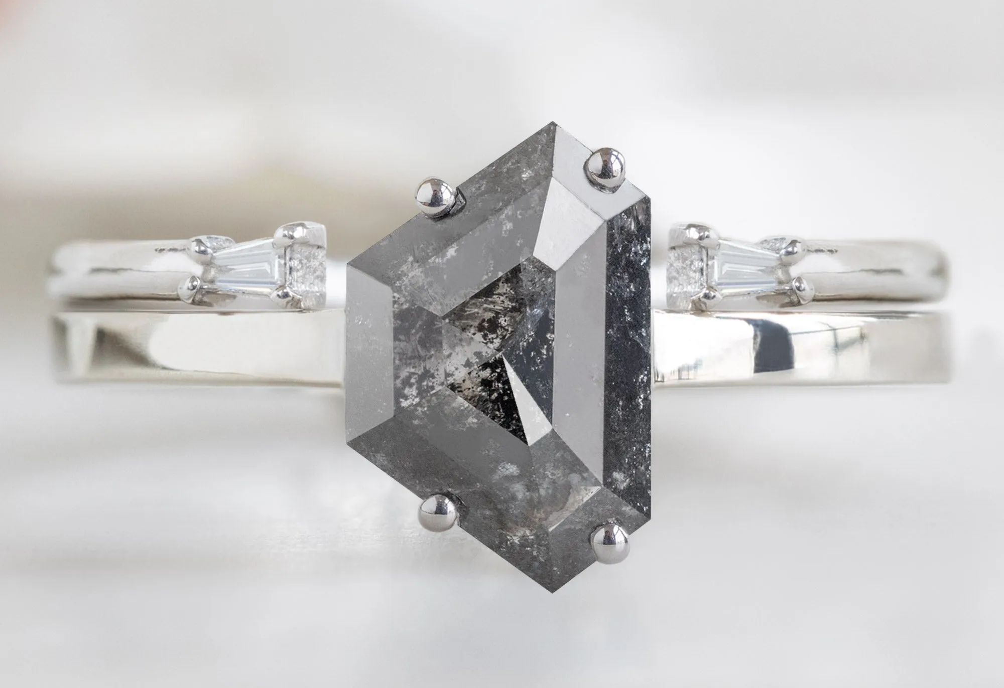 The Bryn Ring with a 1.66ct Geometric Black Diamond