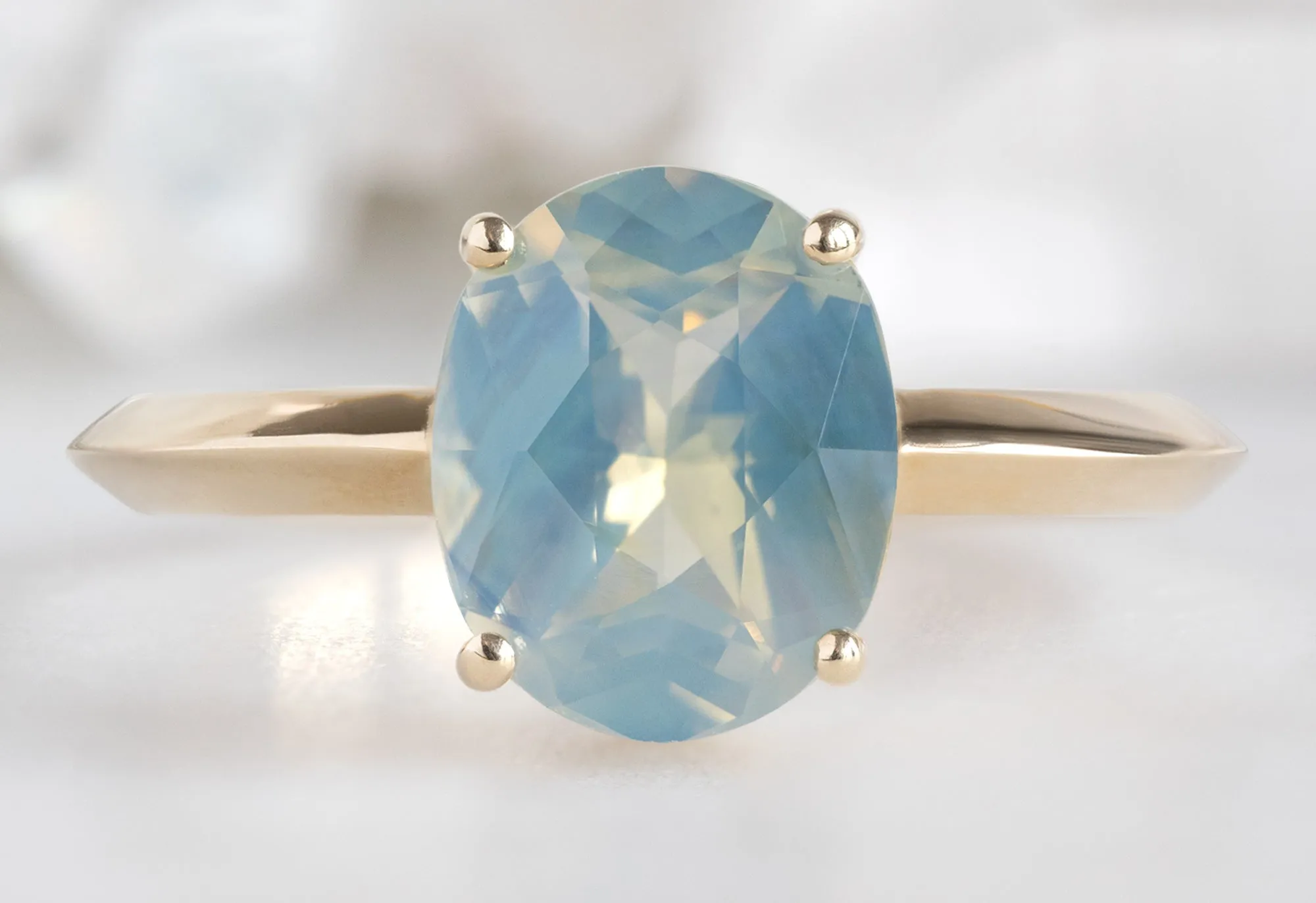 The Bryn Ring with a 2.04ct Oval-Cut Parti Sapphire