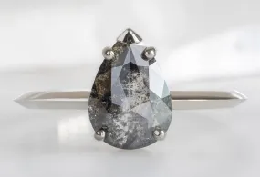 The Sage Ring with a 1.10ct Rose-Cut Black Diamond