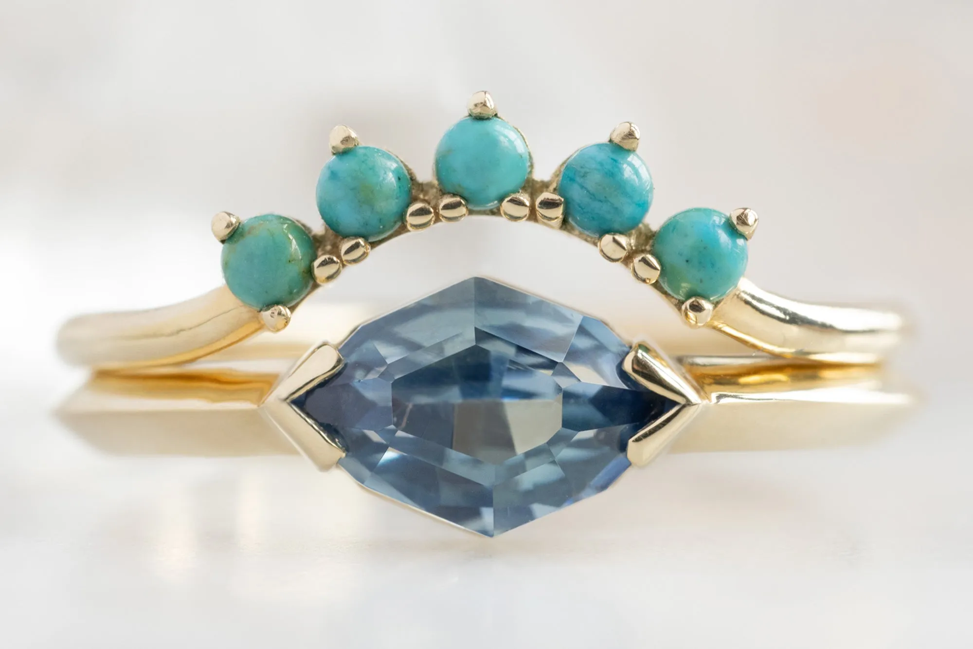 The Sage Ring with a 1.20ct Artisan-Cut Sapphire