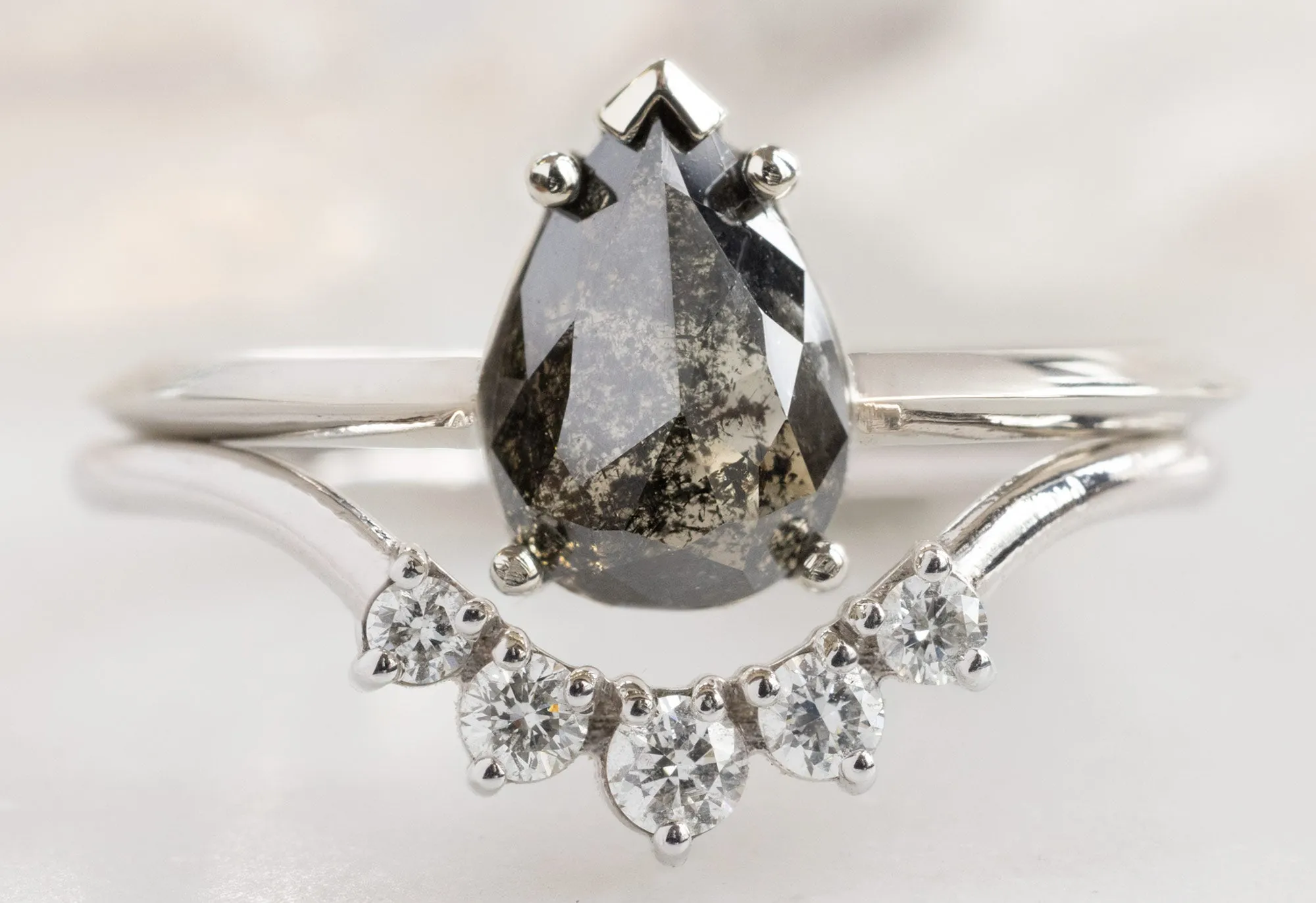 The Sage Ring with a Rose-Cut Black Diamond