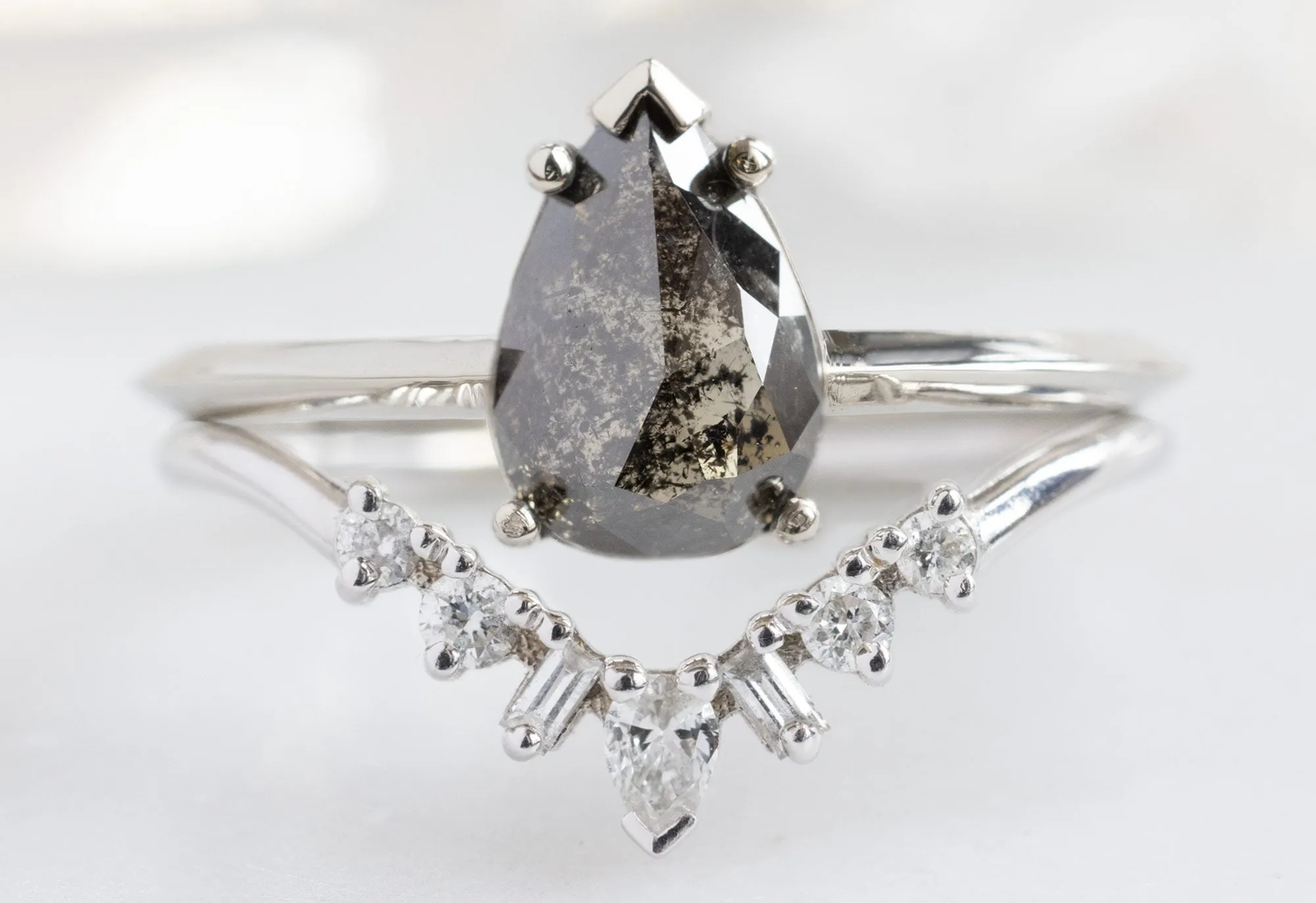 The Sage Ring with a Rose-Cut Black Diamond
