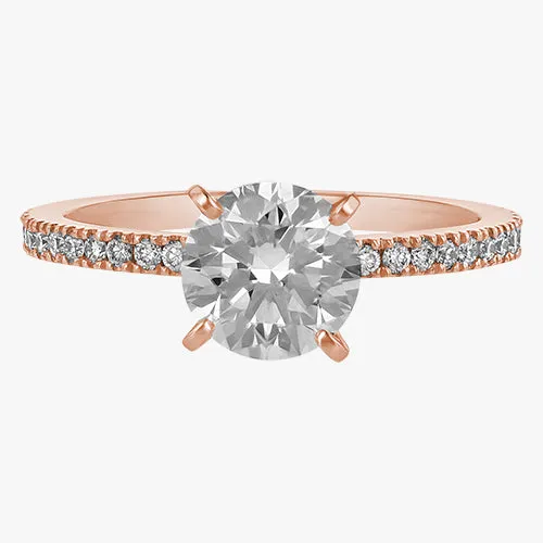 The Solitaire Pavé Ring