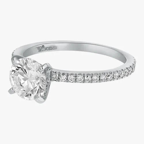 The Solitaire Pavé Ring