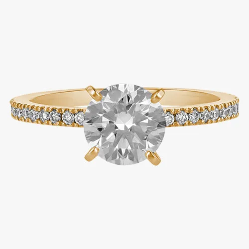 The Solitaire Pavé Ring