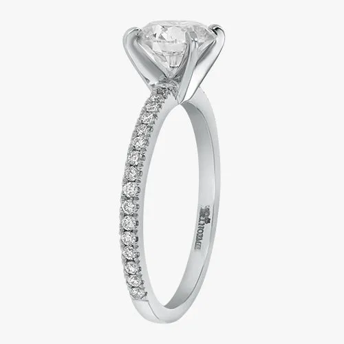 The Solitaire Pavé Ring