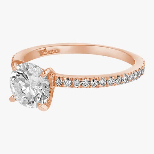 The Solitaire Pavé Ring