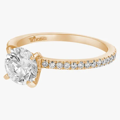 The Solitaire Pavé Ring