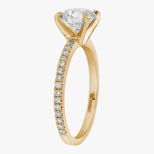 The Solitaire Pavé Ring