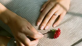 The Solitaire Pavé Ring