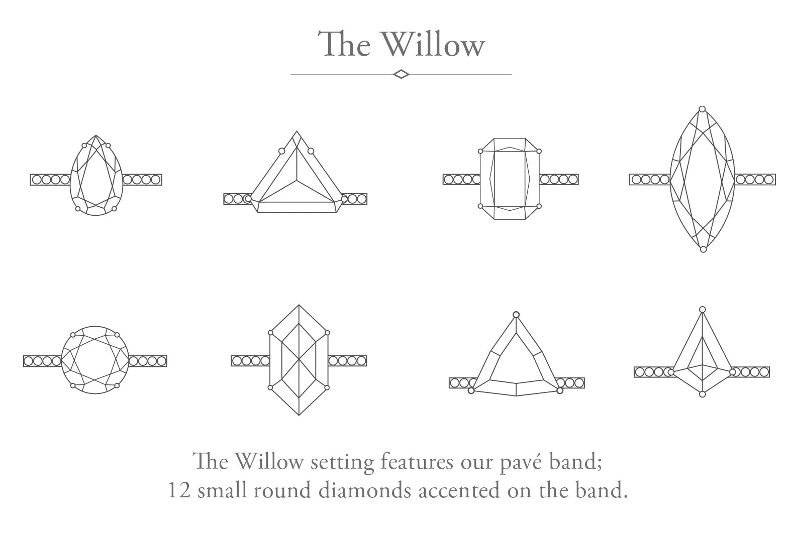The Willow Ring with a .91ct Emerald-Cut Tourmaline In Quartz