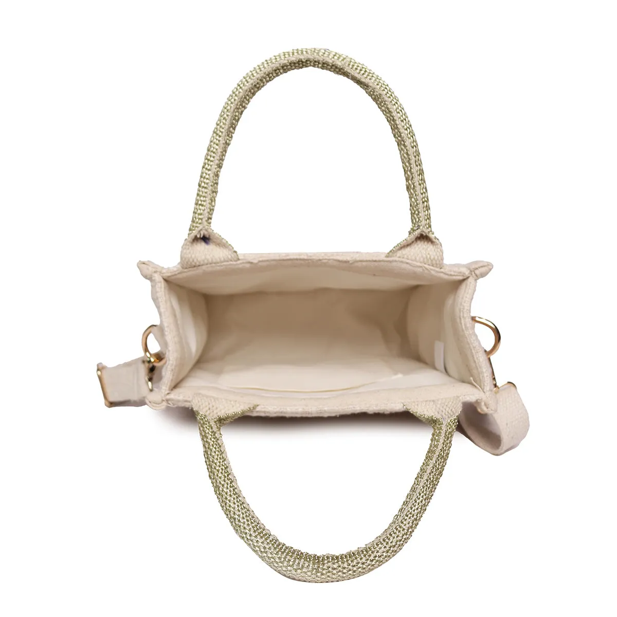 Towel Embroidery Cotton Slub Crossbody Poster Bag