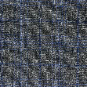Westwood Hart Medium Grey Royal Blue Windowpane Bamboo Suit