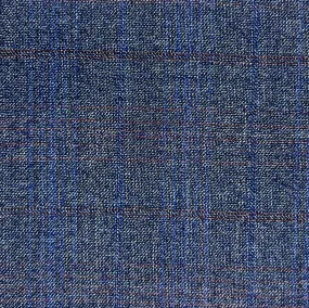 Westwood Hart Stone Blue Rust Windowpane Bamboo Suit