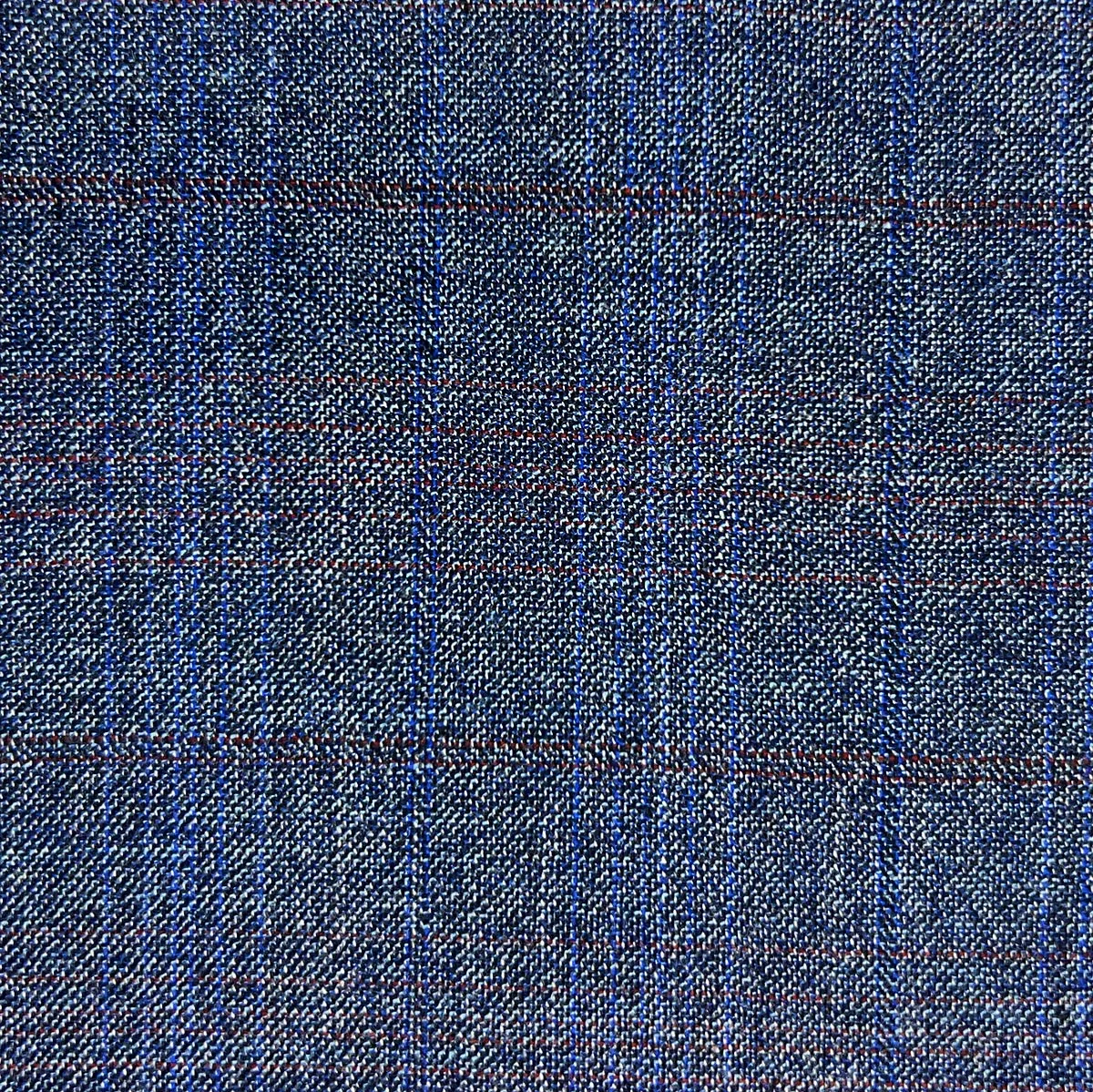 Westwood Hart Stone Blue Rust Windowpane Bamboo Suit