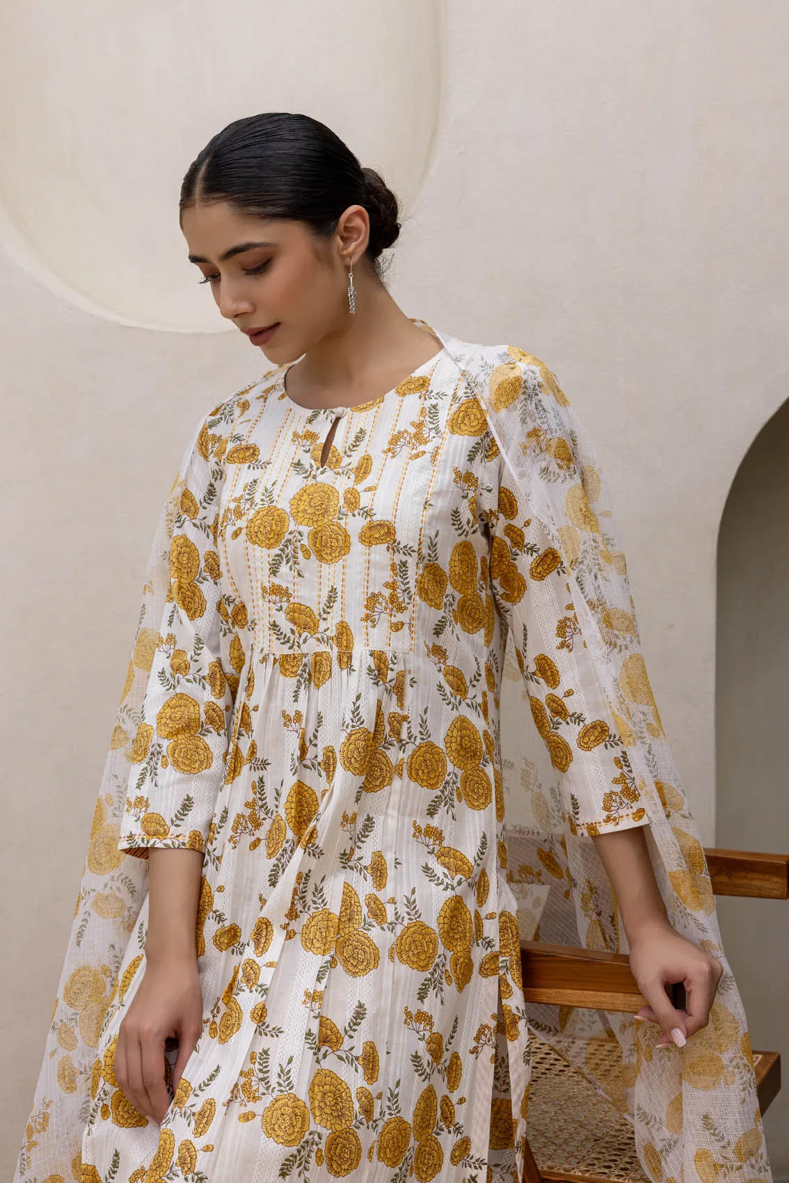 Yellow Zinnia Kurta