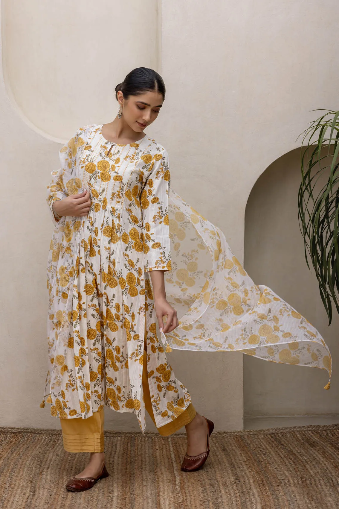 Yellow Zinnia Kurta