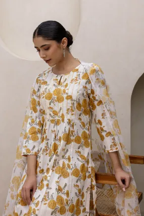 Yellow Zinnia Kurta