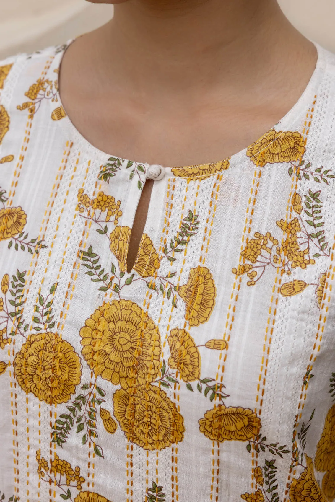 Yellow Zinnia Kurta